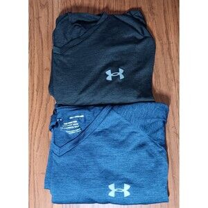 Under Armour Tech Tee Shirt Mens 4XL Lot Blue Black Loose Short Sleeve Workout
